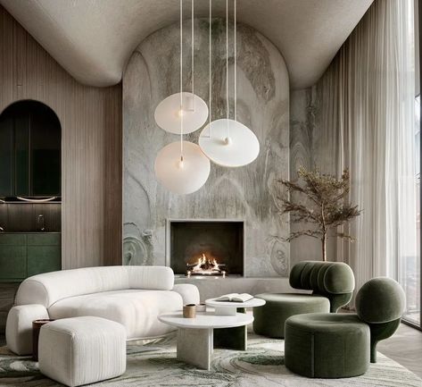 Modern Cozy Aesthetic, Minimal Reception, Minimalist Pendant Light, Modern Cupboard Design, Bring Nature Indoors, Luxurious Room, Minimalist Pendant, Sophisticated Decor, Lounge Design