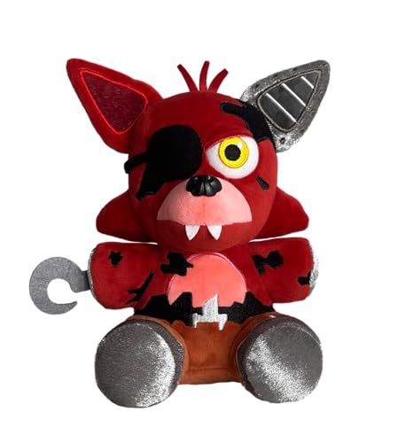 XSmart Mall Withered Foxy - Custom | Special Edition| Foxy Plush, Night Freddy| Gifts for All Age Fan | Party Decorations | Soft Huggable Cute Funtime Foxy Plush, Fnaf Freddy Plush, Fnaf Foxy Plush, Springtrap Plush, Withered Foxy, Fnaf Plushies, Foxy Plush, Fnaf 4 Fredbear Plush, Freddy Plush