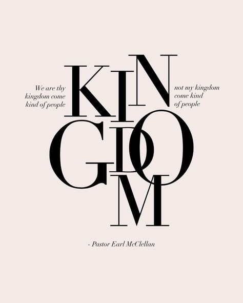 Shoreline City on Instagram: ““We are THY kingdom come kind of people, NOT MY kingdom come kind of people.” — Pastor @earlmcclellan 🔥 THIS. WORD. Pastor Earl’s message…” Thy Kingdom Come, Pattern Wedding, Kingdom Come, God Art, Kinds Of People, Lettering Fonts, Wedding Card, Character Illustration, The North Face Logo