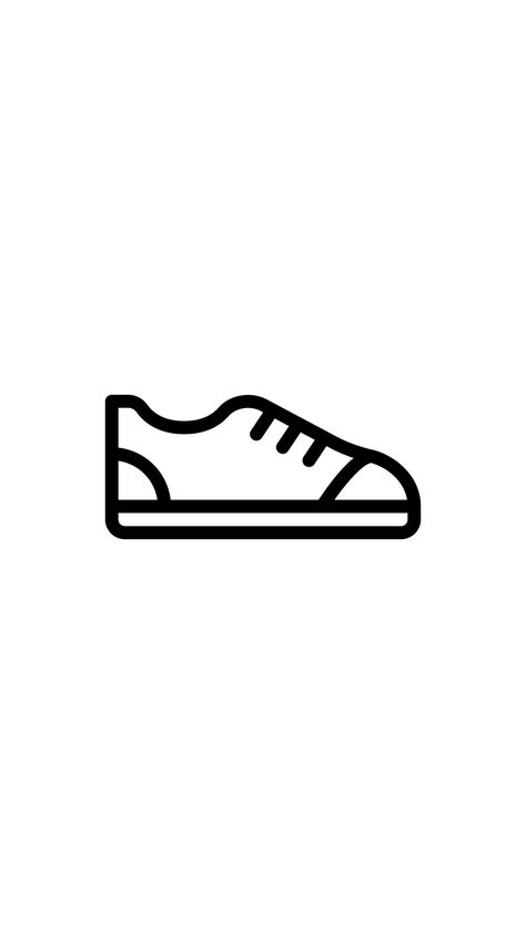 Sneaker Drawing Simple, Simple Shoe Drawing, Shoes Doodle, Shoe Logo Ideas, Nike Logo Wallpapers, Silhouette Cameo 4, Bee Drawing, Zestaw Ikon, Preppy Stickers