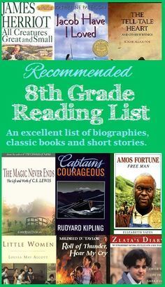 8th Grade Reading List, 8th Grade English, 8th Grade Reading, Homeschool Middle School, Middle School Books, Middle School Libraries, Middle School Language Arts, 8th Grade Ela, Middle School Reading