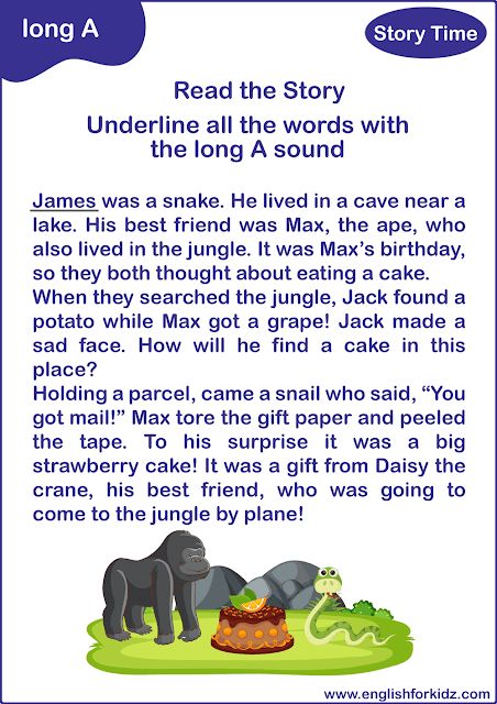 Long vowel a reading passage Long A Sound Reading Fluency Passages, Long Vowel A Reading Passage, Long A Sentences, Long Sentences In English, Phonic Reading Sentences, Long A Reading Passages, Phonics Reading Passages Kindergarten, Long Vowels Reading Passages, Phonic Reading For Kids