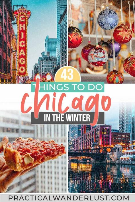 The Windy City is a winter wonderland this time of year. From ice skating at Millennium Park to sipping mulled wine at a real Christmas Market, find out how you can enjoy all that Chicago has to offer during the coldest season of the year. Don't forget about deep dish pizza and holiday cheer! Chicago December Things To Do, Chicago In Winter Things To Do In, Ice Skating Chicago, Chicago At Christmas Time, Chicago New Years Eve, Chicago Winter Activities, Chicago Christmas Things To Do, Chicago In January, Chicago At Christmas