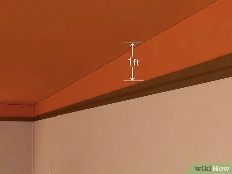 How to Make a Ceiling Seem Lower: 8 Steps (with Pictures) Ceiling Painting, Picture Rail, Construction Firm, Staining Deck, Painting Contractors, Tray Ceiling, Tall Ceilings, American Painting, Overhead Lighting