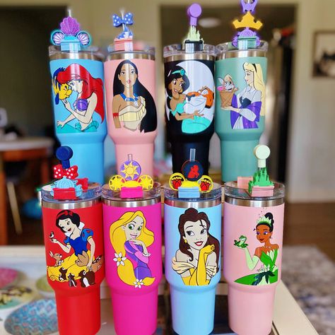 A small shop that sells reusable tumblers, t-shirts, totes, and more with a magical twist! Princess Character, Disney Cups, Cute Coffee Cups, Cute Water Bottles, Custom Tumbler Cups, Tumbler Cups Diy, Cute Cups, Custom Tumbler, Starbucks Drinks