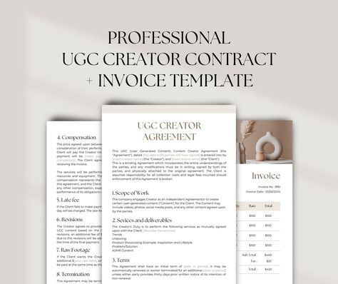 Scope Of Work, Business Chic, Contract Template, Edit Text, Invoice Template, Text Fonts, Legal Advice, Content Creator, Stationery Design