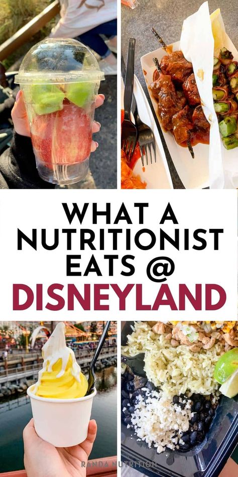 Food At Disneyland, Best Disneyland Food, Disneyland Snacks, California Food, Healthy Starbucks, Disneyland Food, Disney Snacks, Holistic Nutritionist, Healthy Food Options