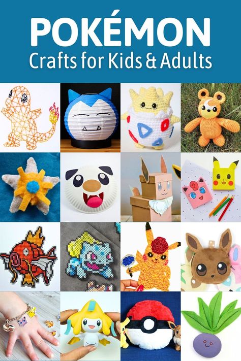 Unleash your creativity and catch ’em all with these Pokemon crafts fun for both the little trainers and the grown-up Pokémon masters. Pokemon Crafts For Kids, Pokeball Diy, Kids Crafts Summertime, Recycling Projects For Kids, Cheap Kids Crafts, Pokemon Masters, Pokemon Crafts, Pokemon Project, Pokemon Craft