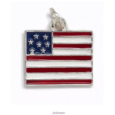 Charm USA Flag ($4) via Polyvore featuring jewelry, pendants, american flag jewelry, charm jewelry, american flag charm and charm pendants American Flag Jewelry, American Heart Association, Patriotic Flag, Jewelry Pendants, Dress For Success, Usa Flag, Feeling Great, Charm Jewelry, American Flag