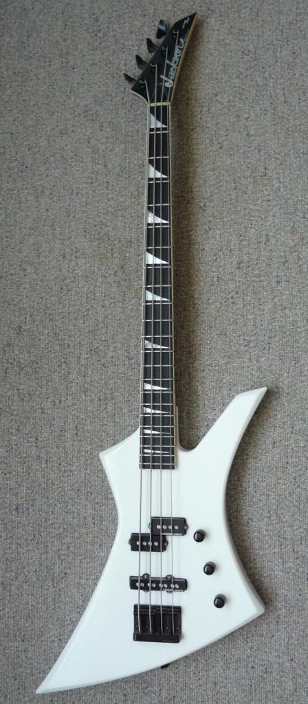 Jackson U.S.A. Custom Shop Kelly Bass White Jackson Bass Guitars, White Bass Guitar, Custom Bass Guitar, Jackson Guitars, Custom Bass, Best Guitar Players, Bass Guitar Lessons, Best Guitar, Guitar Scales