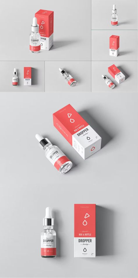 Dropper Bottle Packaging Design, Dropper Bottle Packaging, Bottle Design Packaging, Dropper Bottle, Visual Identity Design, Eye Drops, Dropper Bottles, Bottle Packaging, Design Packaging