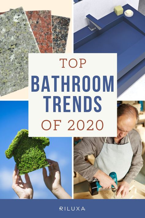 Whether you're an architect, designer or a homeowner planning a bathroom remodel, our overview of the top bathroom predictions for 2020 will get you right up to date on the latest materials, styles, colours and design priorities. #trends2020 #trends #decortrends #bathroomdecor