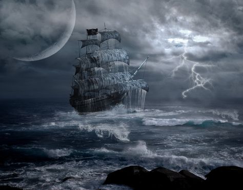 Cait Sidhe, K Background, Davy Jones Locker, Carribean Sea, Space Decorations, The Flying Dutchman, Storm At Sea, Navi A Vela, Pirates Life