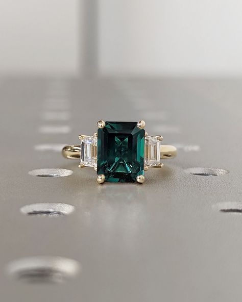 Art Deco Emerald Cut Emerald Engagement Ring, 14K Solid Gold May Birthstone Ring, Vintage Green Emerald Ring, Wedding Ring for Her, Trellis - Etsy Emerald Ring Wedding, Art Deco Emerald, Smaragd Ring, May Birthstone Rings, Green Emerald Ring, Wedding Ring For Her, Dear Future Husband, Dear Future, May Birthstone