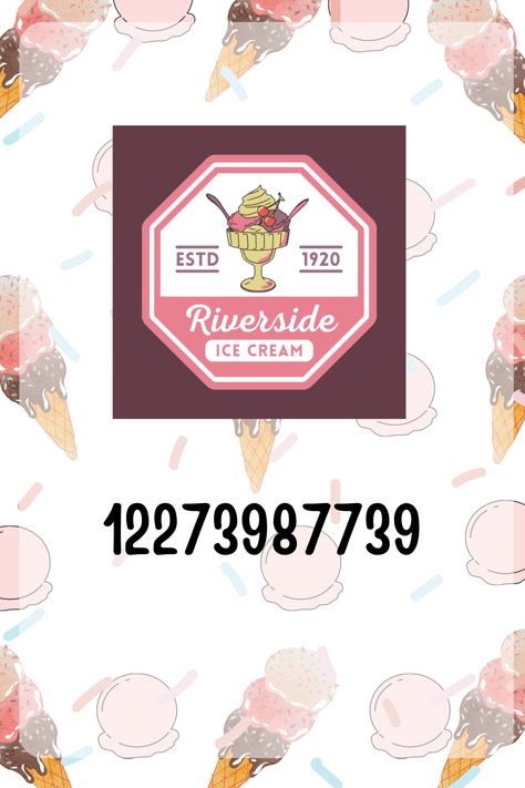 You can use this in your roleplay!! Ice Cream Store, Decals Codes, Code Wallpaper, Bloxburg Decals Codes, Decal Codes, Bloxburg Decals, Tropical Smoothie, Bloxburg Decal Codes, Coastal Town