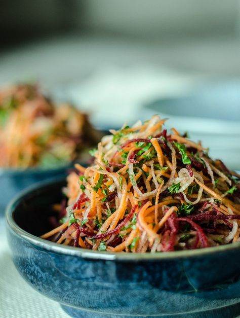 Shredded Beetroot Salad, Beetroot Carrot Apple Salad, Beetroot Apple Salad, Grated Beetroot Salad, Beetroot Carrot Salad, Beetroot And Carrot Salad, Beetroot Salad, Vegetarian Salads, Carrot Salad