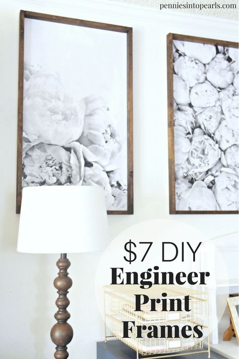 Decorate On A Budget, Cadre Diy, Diy Muebles Ideas, Engineer Prints, Frame Diy, Diy Picture Frames, Diy Home Decor On A Budget, Diy Home Decor Easy, Creative Home Decor