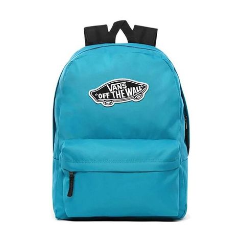 Tailles dispos: Unique. Sac a dos Vans  -  Bleu Disponible en taille femme.  Vans . Vans Rucksack, Vans Backpack, Skateboard Logo, Globe Logo, White Backpack, Streetwear Accessories, Vans Off The Wall, Jansport Backpack, Classic Backpack