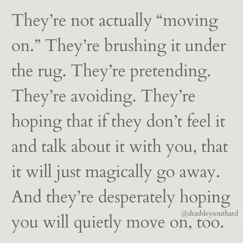 They "move on" because they don't know what else to do. 🙄 The Overfunctioning Woman betrays herself when she works to accommodate this “moving on” - aka their emotional immaturity and avoidance. 😐 The Self-Restored Woman honors herself by expecting them to step up and learn how to be an emotionally mature and engaged partner. 😌 And if they don't, she decides if this works for her. 🔥 #selfrestorationismine #overfunctioningwoman #overfunctioning #relationships #relationshipgoals #marriage ... Overfunctioning Woman, Abused Women Quotes, Emotional Immaturity, 2024 Reset, Dangerous People, Improve Relationship, How To Move On, Emotional Maturity, Emotional Growth