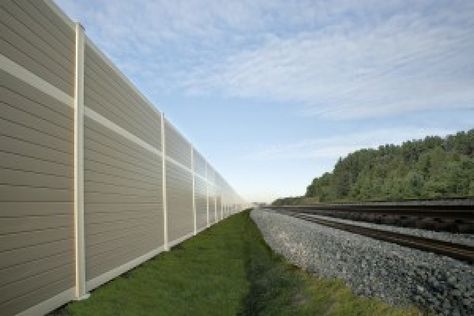 Sound Barrier Walls, Acoustic Barriers, Sound Fence Panels Sound Barrier Wall, Soundproofing Walls, Acoustic Barrier, Noise Barrier, Evergreen Landscape, Sound Wall, Sound Barrier, Sound Absorbing, Wall Systems