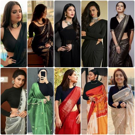 Black colour blouse designs || Black blouse designs 2023 || black saree blouse designs| black blouse Black Blouse Matching Saree, Black Colour Blouse Designs For Saree, Blouse Designs Black Colour, Plain Black Blouse Designs For Saree, Black Blouse Saree Combination, Black Colour Combination Outfit, Trending Blouse Designs 2023, Black Blouse Designs For Saree, Colour Blouse Designs