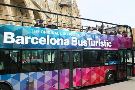 I tried the tourist bus Barcelona to see what the hop on hop off bus in Barcelona is like. Read my review and get your Barcelona bus tour discount now Barcelona Tourist, Spain Travel Guide, Bus Tour, Buses And Trains, Virtual Field Trips, Grasshoppers, Tour Bus, Plane Travel, Bike Tour