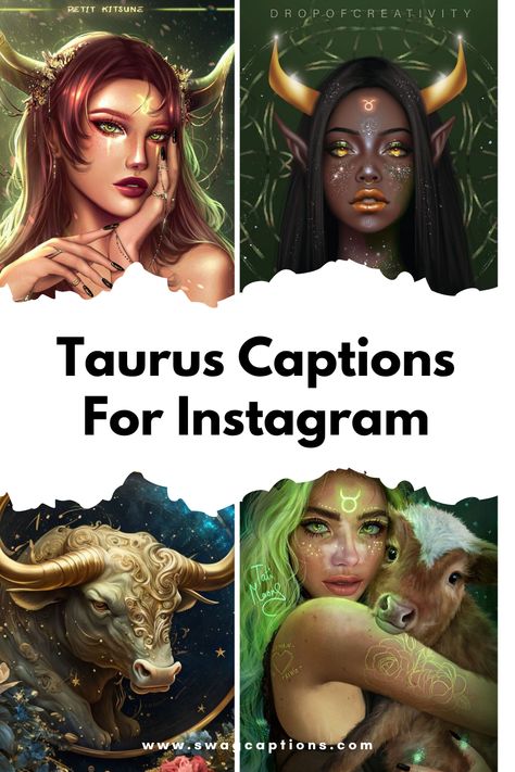 Ignite your Instagram feed with these fierce Taurus captions! Whether it's your bullheaded determination or dependable nature, capture your Taurus essence in every post. Don't miss out on these captivating Taurus Captions For Instagram. Taurus Captions For Instagram, Taurus Captions, Pic Captions, Taurus Signs, Taurus Vibes, Taurus Aesthetic, Instagram Post Idea, Sun In Taurus, Taurus Quotes