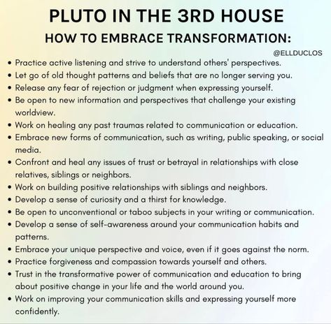 Third House Astrology, Pluto In 7th House, Pluto In 5th House, Pluto In 3rd House, Pluto 2nd House, Pluto In The 3rd House, Learn Astrology, Forms Of Communication, Astrology Art