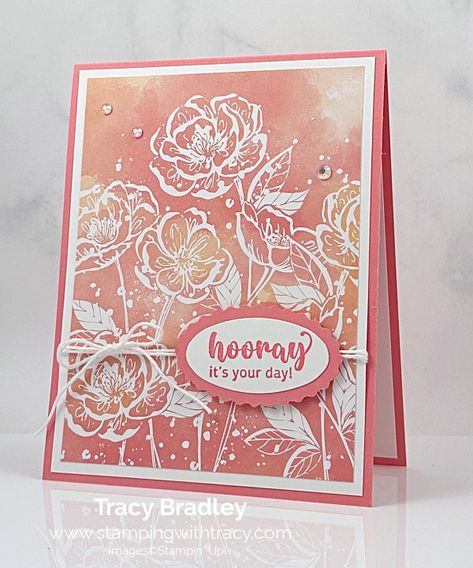 Hello Irresistible, Irresistible Blooms, Easy Greeting Cards, Designer Paper Cards, Homemade Birthday Cards, Stampin Up Catalog, Designer Series Paper, Flower Stamp, Stamping Up Cards