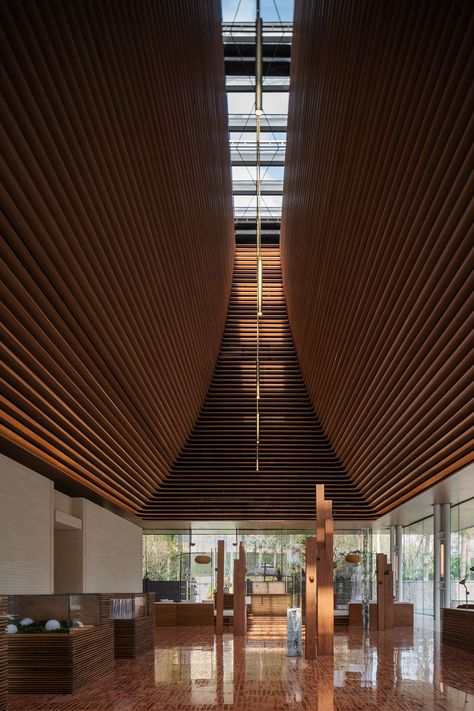 Restroom Architecture, Hainan Island, Human Scale, People Cutout, Roof Shapes, Passive Design, Internal Courtyard, Island Life Style, Modern Architects