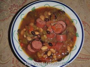 Polish Sausage Soup, Bean And Sausage Soup, Polish Soup, Sausage Soup Recipes, Polish Sausage, Northern Beans, Sausage Soup, Stewed Tomatoes, Favorite Cookbooks