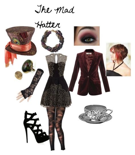 "The Mad Hatter" by nchavez113 ❤ liked on Polyvore featuring moda, Giuseppe Zanotti, Holy Harlot, Freda, Jonathan Aston, Disney y Topshop Mad Hatter Inspired Outfit, Alice In Wonderland Inspired Outfits, Mad Hatter Costume Female, Mad Hatter Outfit, Alice In Wonderland Outfit, Mad Hatter Costume, The Mad Hatter, Disney Inspired Fashion, Diy Kostüm