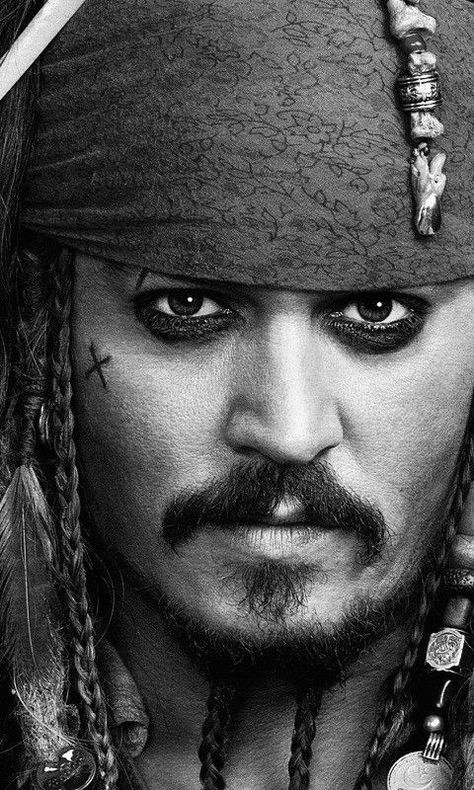 Jonny Depp Sketches, Celebrity Portraits Drawing Sketch, Captain Jack Sparrow Drawing, Jack Sparrow Portrait, Drawing Johnny Depp, Johnny Depp Jack Sparrow, Sketches Black And White, Jack Sparrow Drawing, Wolf With Red Eyes