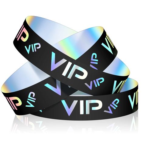 PRICES MAY VARY. Bracelet Sharing Sets: the package comes with 500 pieces of VIP party bracelets for events, delicate and luxurious; The rich quantity and exquisite design can meet your use and sharing needs on various occasions Suitable for Event Admission: these decorative wristbands for events can be widely applied in places that require visitor admission tickets, such as clubs, concerts, parties, sports competitions, fairs, water parks, music festivals, amusement parks and so on Proper Size Plastic Bracelets, Party Bracelets, Party Wristbands, Custom Wristbands, Vip Pass, Wristband Bracelet, Words Prints, Fundraising Events, Custom Bracelets