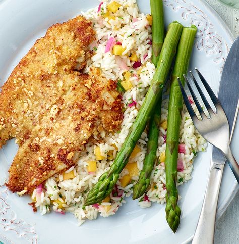 Panko Crusted Flounder, Almond Crusted Flounder, Crusted Flounder, Almond Crusted Fish, Wild Caught Fish Recipes, Flounder Fish Recipes, Healthy Tilapia, Appetizers Seafood, Flounder Recipes