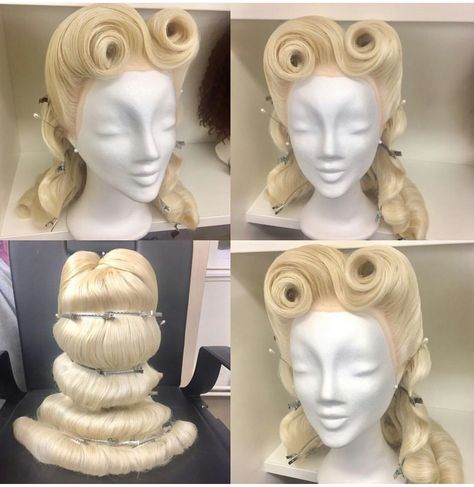 Burlesque Hair, Cabelo Pin Up, Retro Updo, Vintage Hairstyle, Drag Wigs, Drag Make-up, Rockabilly Hair, Retro Pinup, Pin Up Hair