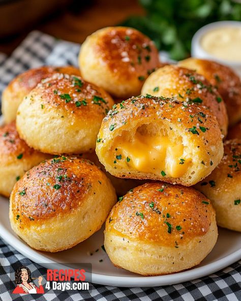 Potato Gratin Mac N Cheese Bites Recipe, Mac N Cheese Bites, Cheese Bites Recipe, Quick Family Dinners, Cheese Buns, Flaky Biscuits, Butter Cheese, Potato Gratin, Flavored Butter