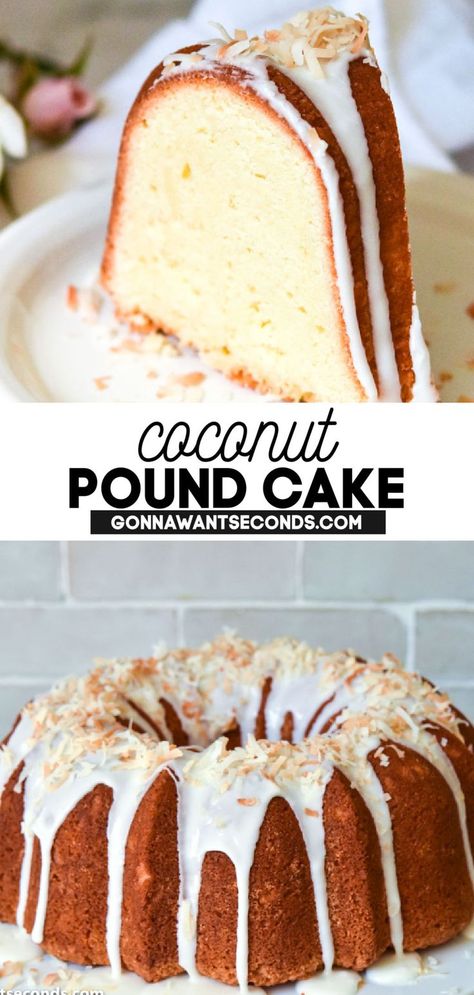 Vanilla Coconut Cake, Best Coconut Cake Recipe Ever, Coconut Pound Cake Recipe, Coconut Bundt Cake, Coconut Pound Cake, Coconut Pound Cakes, Lemon And Coconut Cake, Cake Coconut, Gelatin Recipes