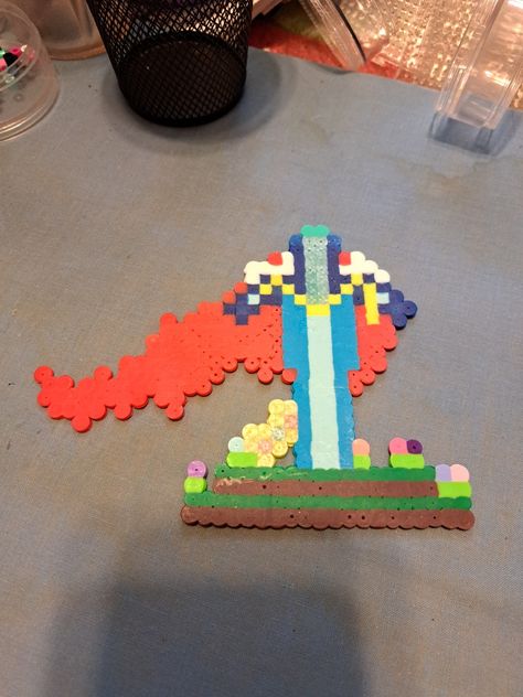 Art Perler Beads, Technoblade Never Dies, Perler Beads, Pixel Art, Monument, Beads, Pins, Art