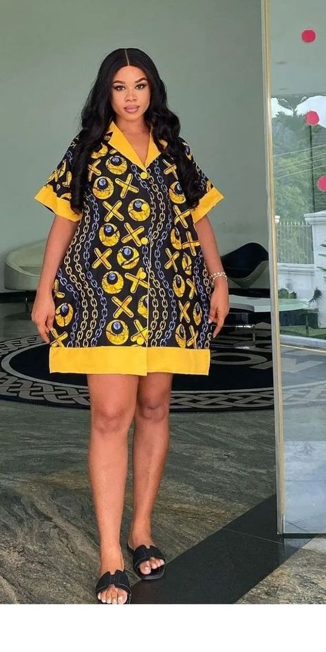 Beautiful African Fashion. Ankara Shift Dress Styles, Ankara Shift Dress, Trouser Fashion, Bubu Gown, Silk Outfits, Kitenge Fashion, Fashion Work Outfit, Ankara Short