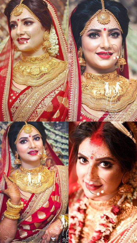 Latest Bengali Bridal Look, Sabyasachi Bengali Bride, Subhashree Ganguly Wedding, Bengali Bride Traditional Look, Bengali Wedding Look, Bengali Bride Look, Bengali Reception Bridal Look, Bengali Bridal Look, Bengali Bride Reception Look