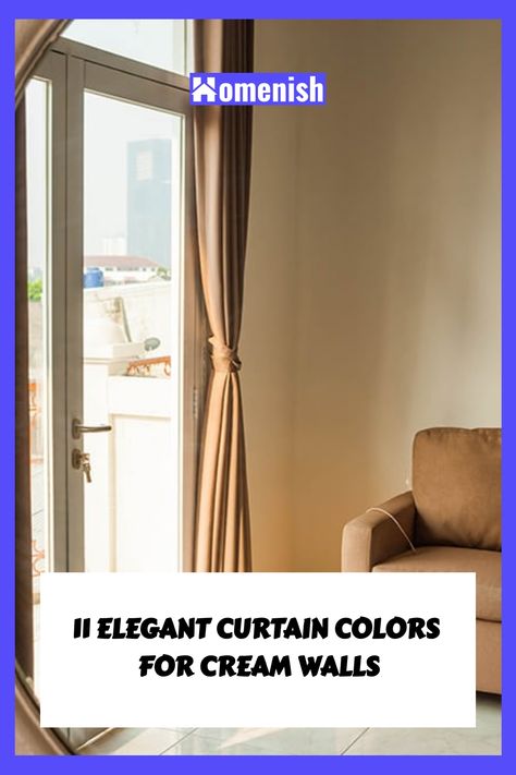 If you are trying to decide on the best curtain colors for cream walls, you’ve come to the right place. Let’s take a look at our favorite picks of the right color curtains you can try with your cream walls. Cream Walls Curtain Ideas, Curtains For Cream Walls, White Paint House, Two Tone Curtains, Curtain Colors, Color Curtains, Cream Curtains, Brown Curtains, Off White Walls