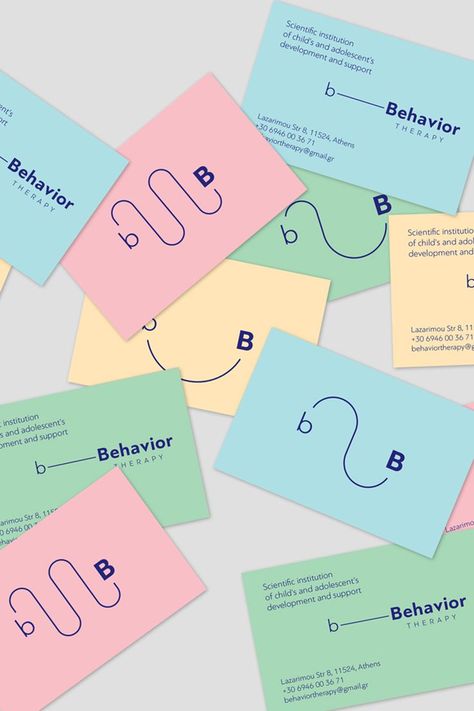 Business Card Psychology, Scientific Branding Design, Psychologist Business Card Design, Speech Therapy Branding, Psychology Branding Design, Parenting Branding, Therapy Branding Design, Scientific Branding, Mental Health Branding