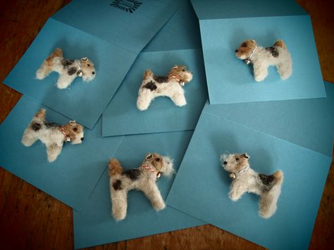 Wire Fox Terrier magnet cards Wire Fox Terrier Art, Wirehaired Fox Terrier, Felt Fox, Puppy Kisses, Fox Terriers, Wire Fox Terrier, Saint Francis, Canine Art, Bear Dog