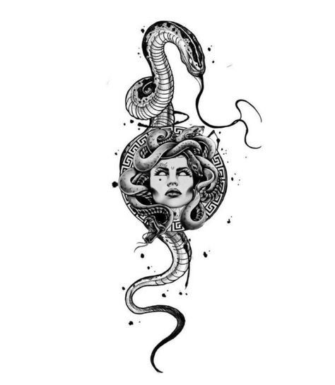 40 Bocetos Ideas Plantillas Diosa de las Serpientes Medusa Herren Hand Tattoos, Medusa Tattoo Design, Muster Tattoos, Hip Tattoos Women, Spine Tattoos For Women, Geniale Tattoos, Medusa Tattoo, Greek Tattoos, Dope Tattoos For Women