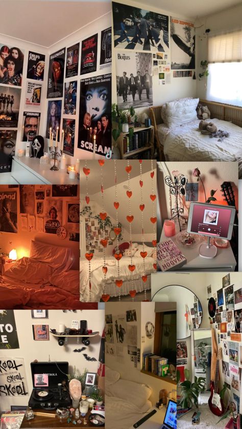 Downtown girl room 🕯🥐📸🧺 Downtown Dorm Room, Downtown Aesthetic Room Decor, Teenage Girl Room Aesthetic, Down Town Room Ideas, Teenager Bedroom Girl Aesthetic, 2020 Room Aesthetic, Cool Girl Aesthetic Room, Downtown Aesthetic Bedroom, Downtown Girl Dorm Room