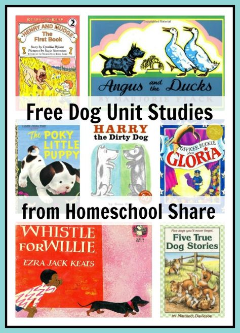 Free Dog Unit Studies and lapbooks at Homeschool Share Fun Art Projects, Elementary History, Unit Studies Homeschool, Elementary Curriculum, Homeschool Freebies, Homeschool Elementary, School House Rock, Summer Reading Program, Homeschool Inspiration