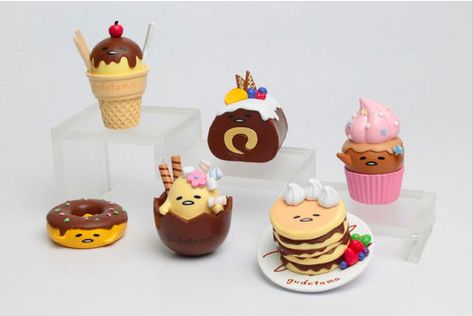 Sanrio Gudetama, Rement Miniatures, Lazy Egg, Miniature Bakery, Kawaii Cooking, Kawaii Toys, Clay Diy Projects, Hello Kitty Collection, Mini Things