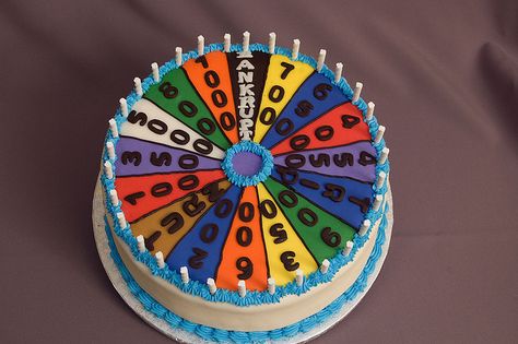 Wheel Cake, Cake Wrecks, Birthday Wishes Funny, Awesome Cakes, Specialty Cakes, Food Table, Wheel Of Fortune, Occasion Cakes, Love Cake