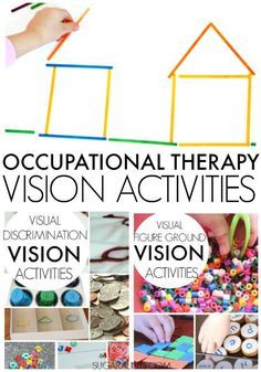 Occupational Therapy - The OT Toolbox Nystagmus Therapy, Occupational Therapy Bilateral Coordination Activities, Visual Processing Activities, Vision Therapy Activities, Visual Activities, Visual Motor Activities, Visual Perceptual Activities, Visual Perception Activities, Occupational Therapy Kids